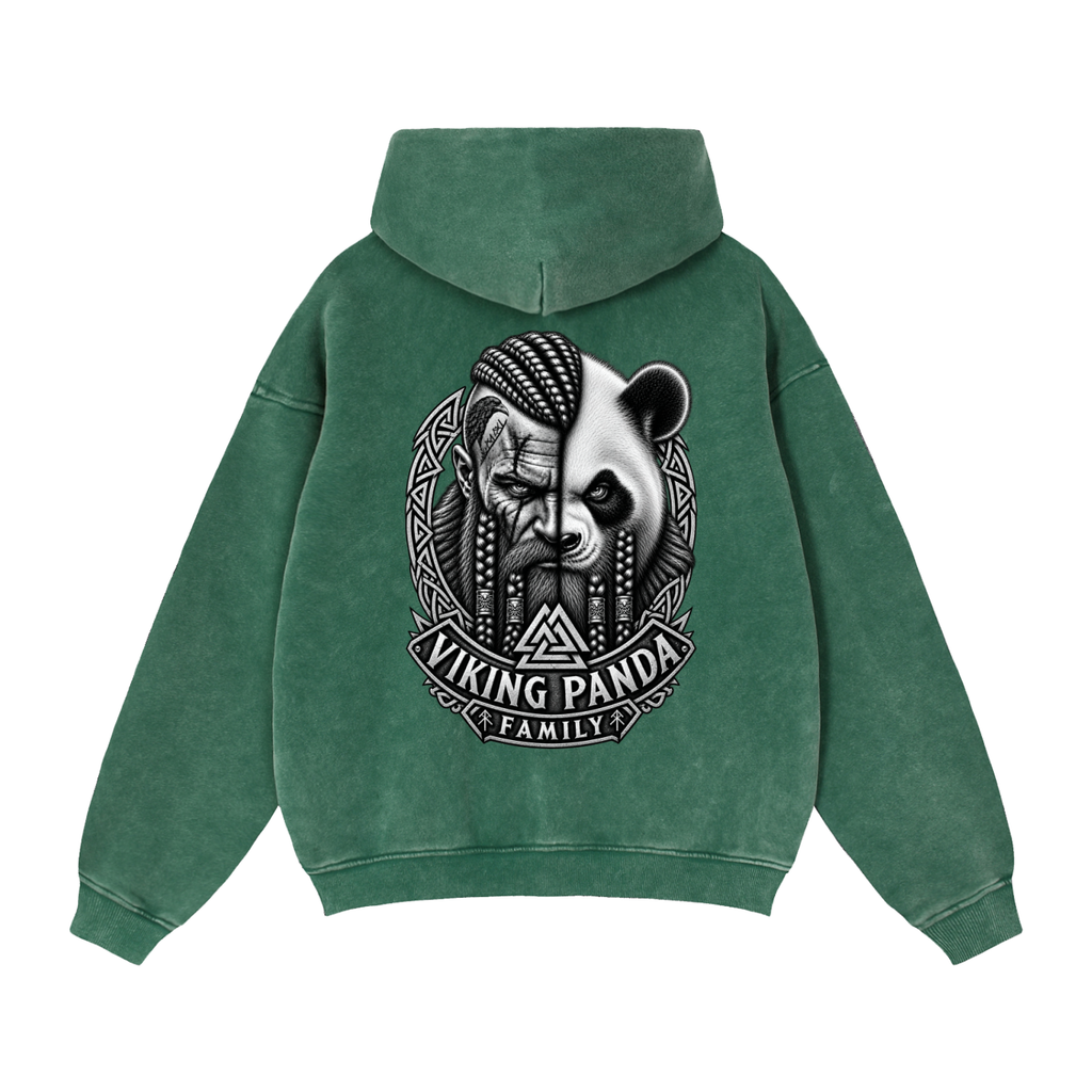 Viking Family/Zip Boxy Fleece Hoodie