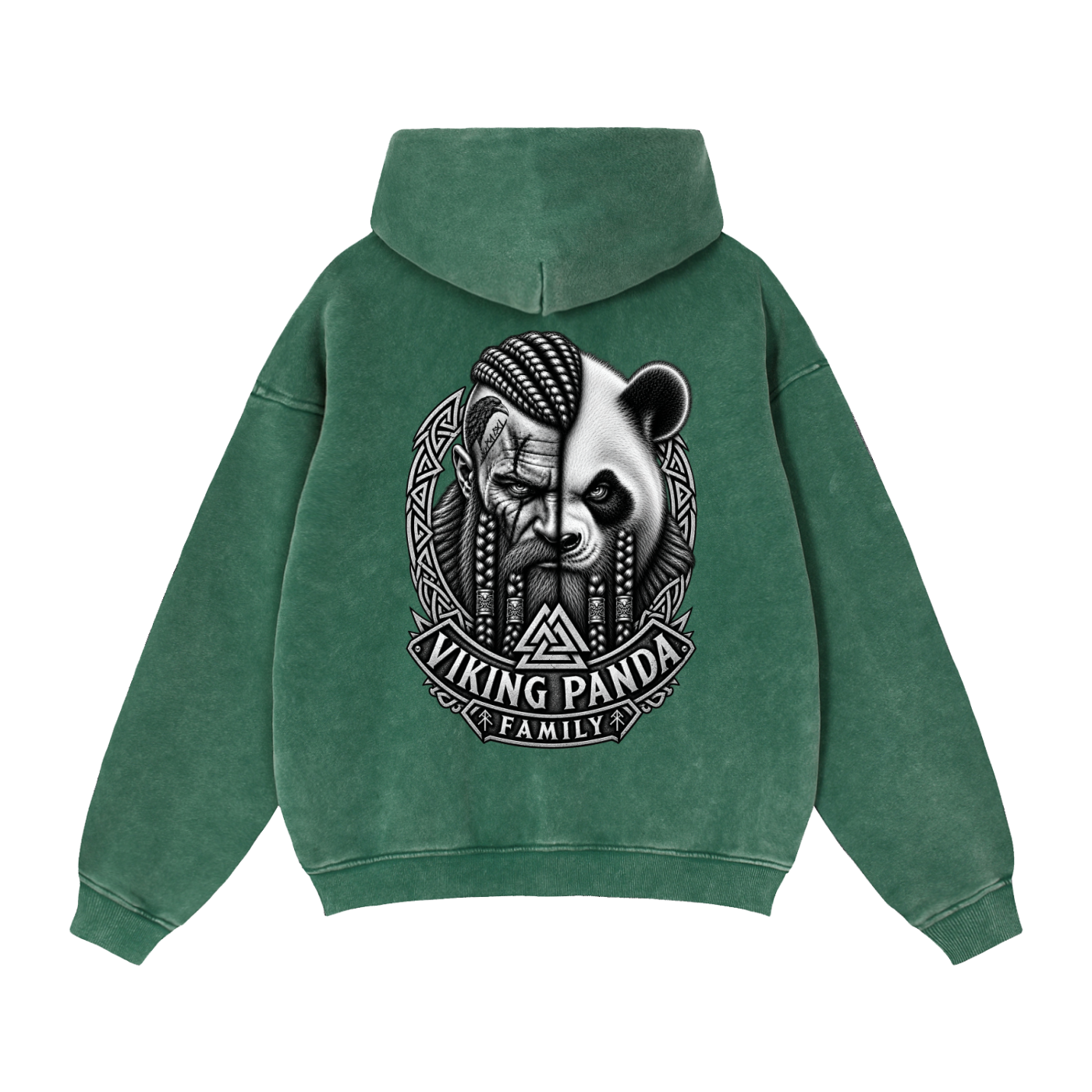 Viking Family/Zip Boxy Fleece Hoodie