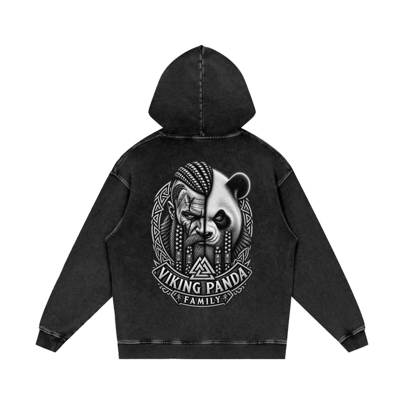 Viking Family/Snow Washed Hoodie ~ Non Fleece