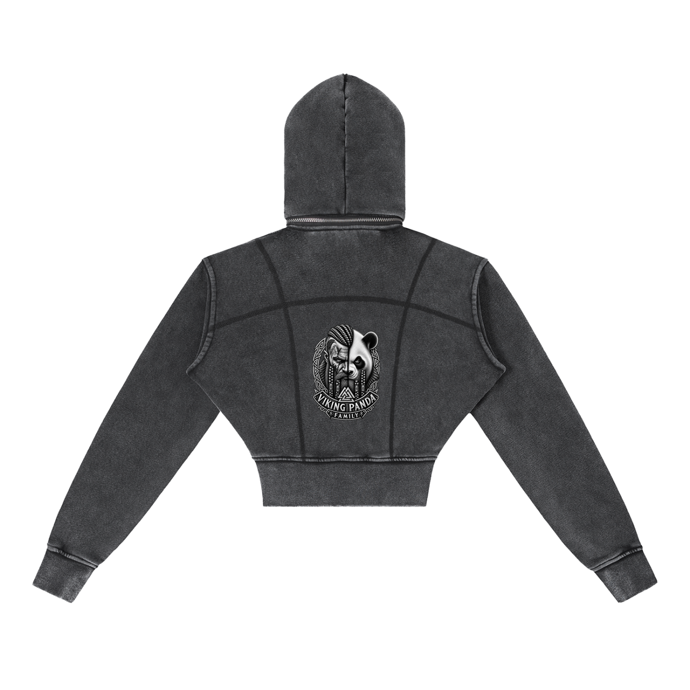 Womans Cropped Fleece Hoodie