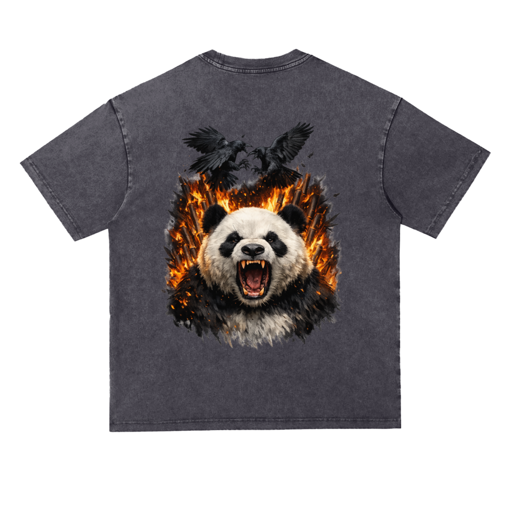 Burning Raven, Snow Washed Heavyweight Oversized