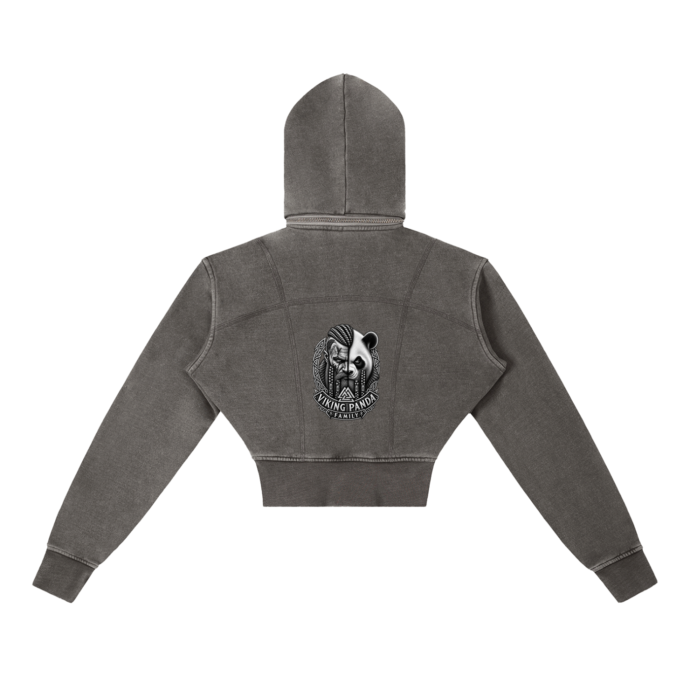 Womans Cropped Fleece Hoodie