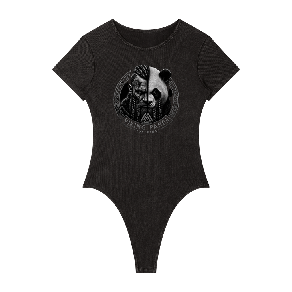 Battle Ready. Women's Mineral Wash Crewneck Bodysuit