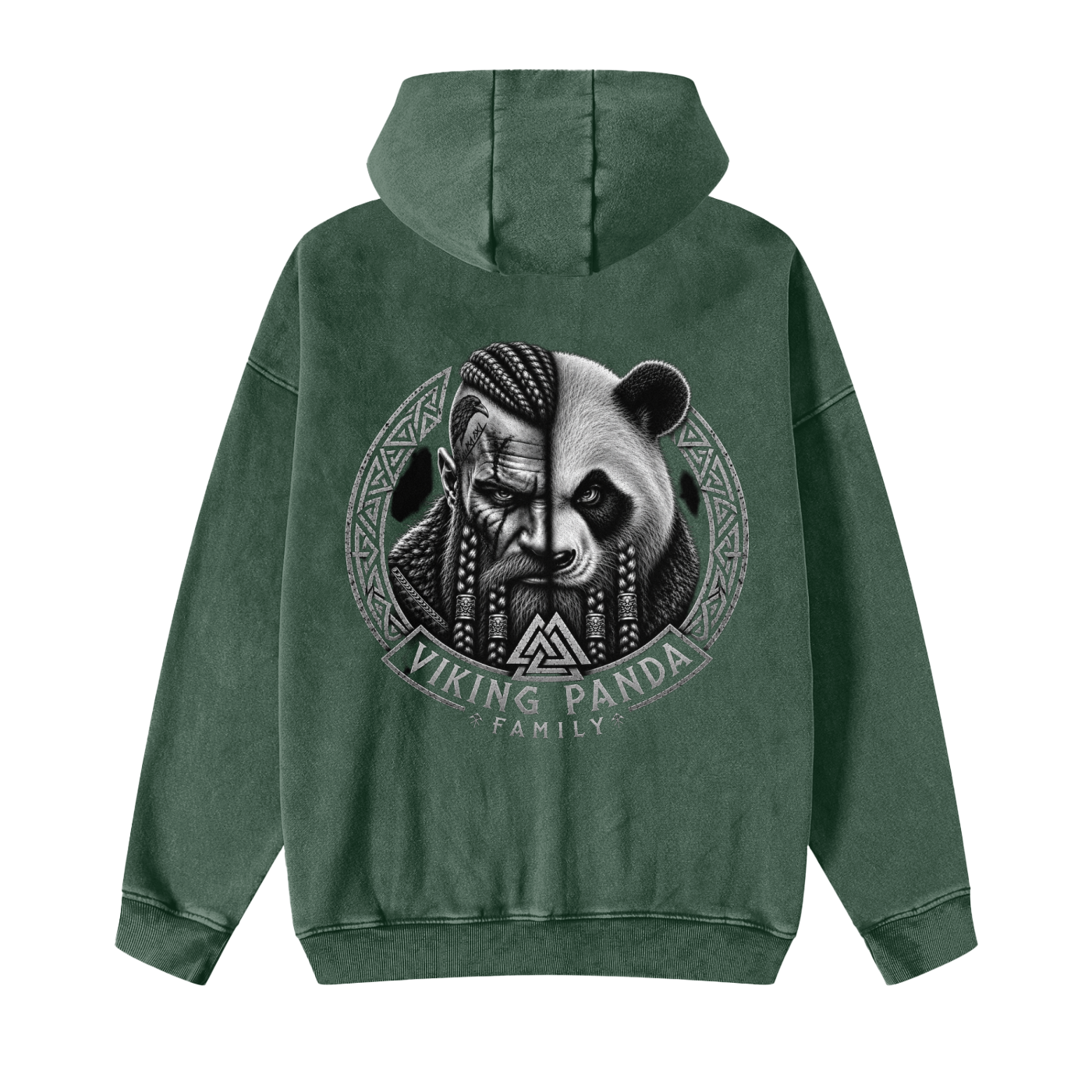 VikingFamily/Snow Washed Zip Fleece Hoodie