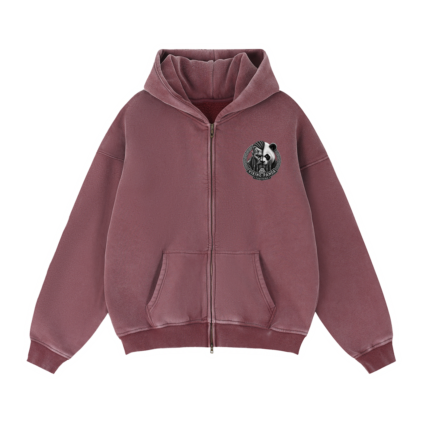 Viking Family/Zip Boxy Fleece Hoodie