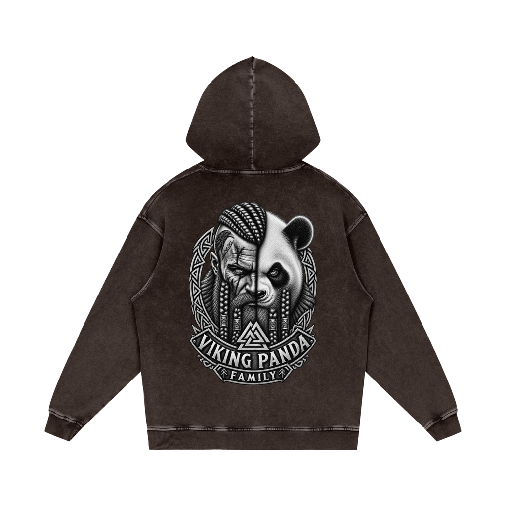 Viking Family/Snow Washed Hoodie ~ Non Fleece