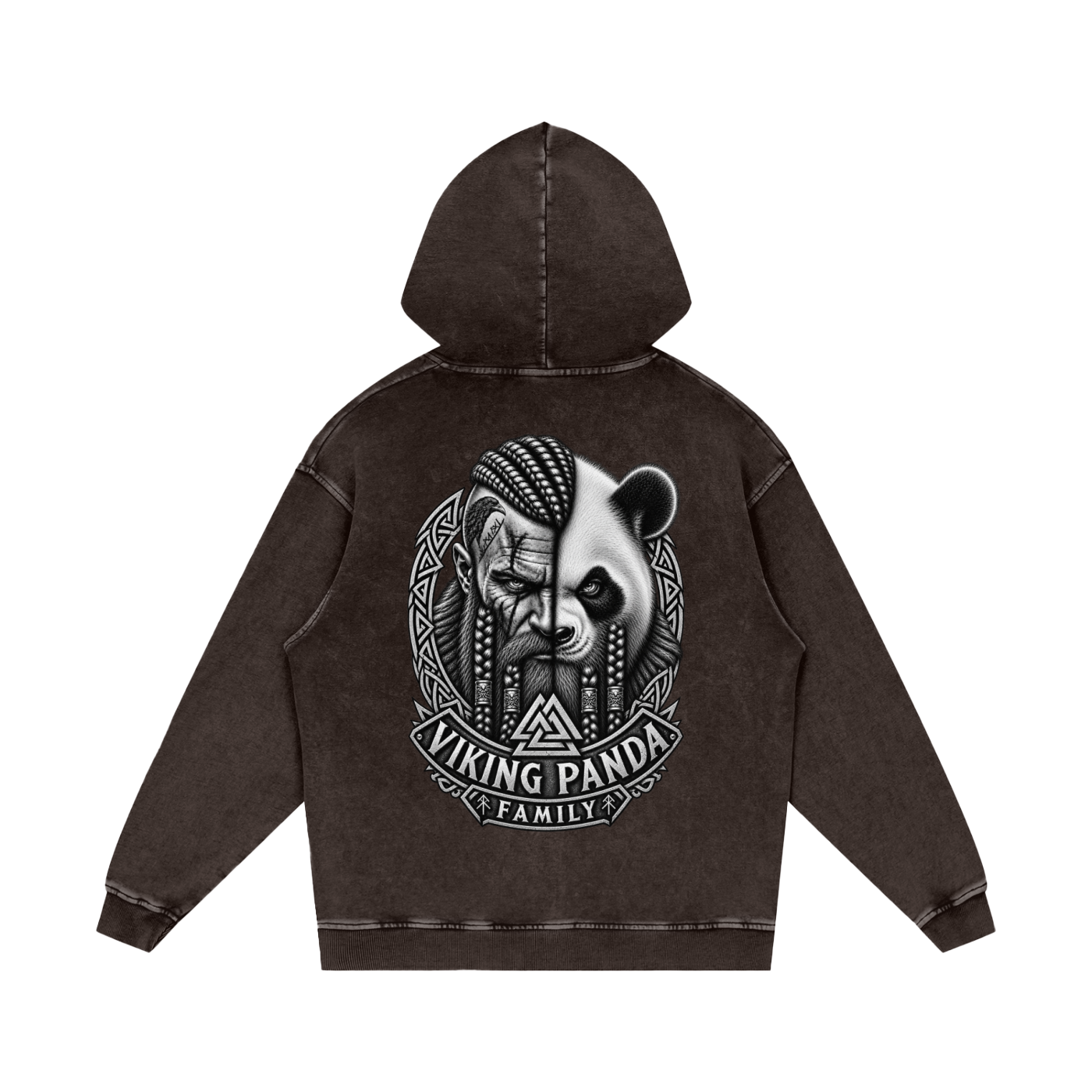 Viking Family/Snow Washed Hoodie ~ Non Fleece