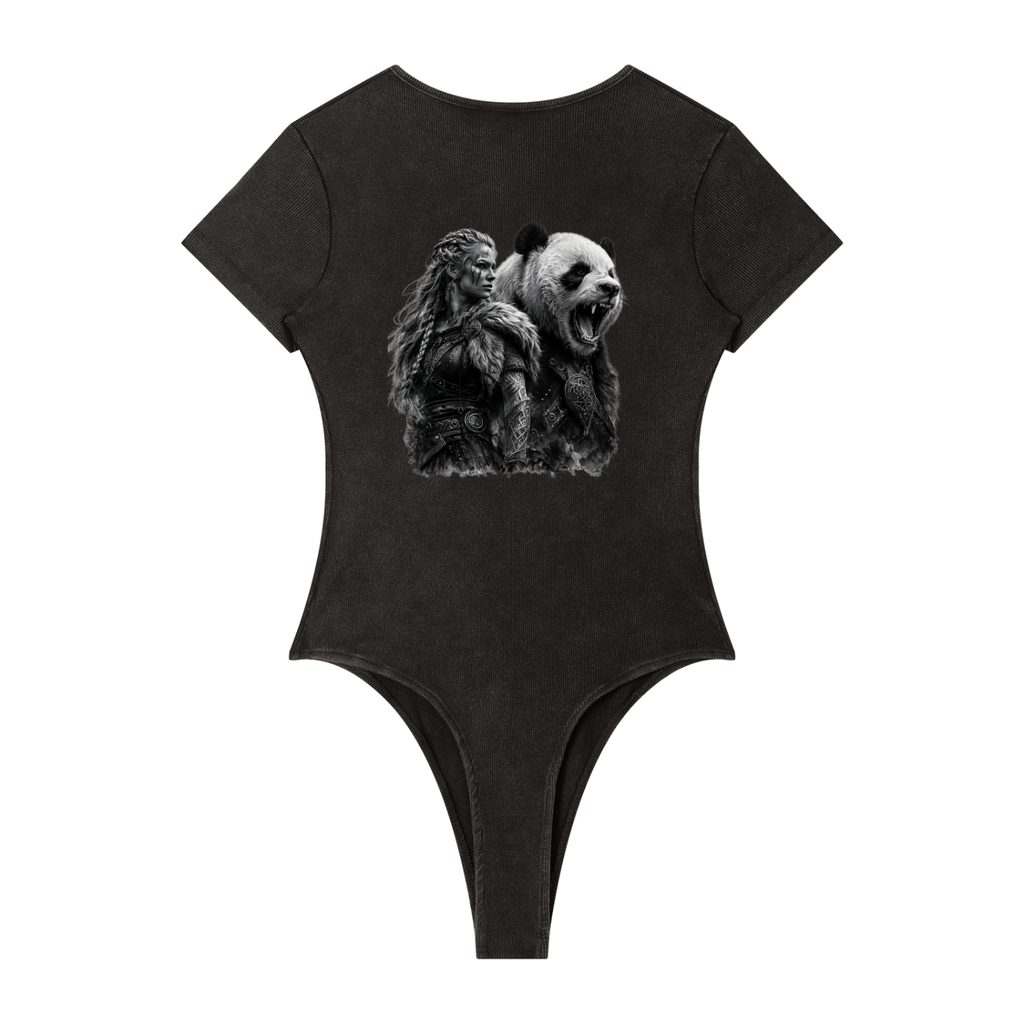 Battle Ready. Women's Mineral Wash Crewneck Bodysuit