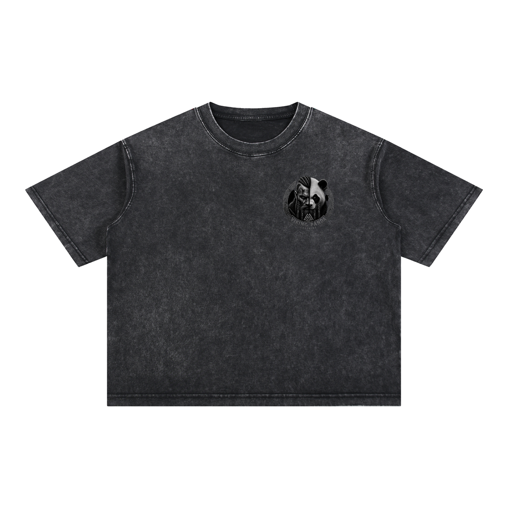 Viking Family. Mineral Wash Boxy Cotton T-Shirt