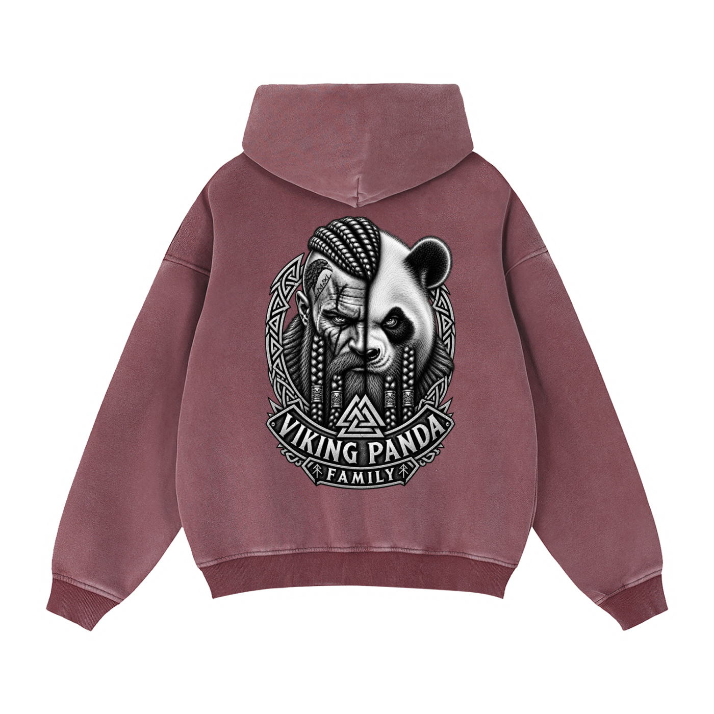 Viking Family/Zip Boxy Fleece Hoodie