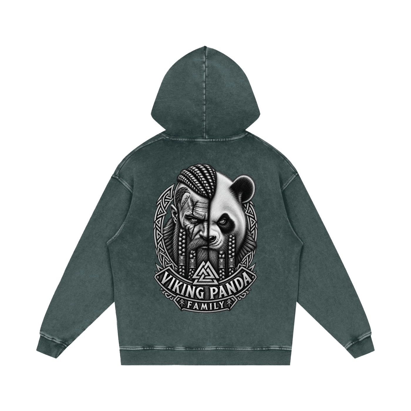 Viking Family/Snow Washed Hoodie ~ Non Fleece