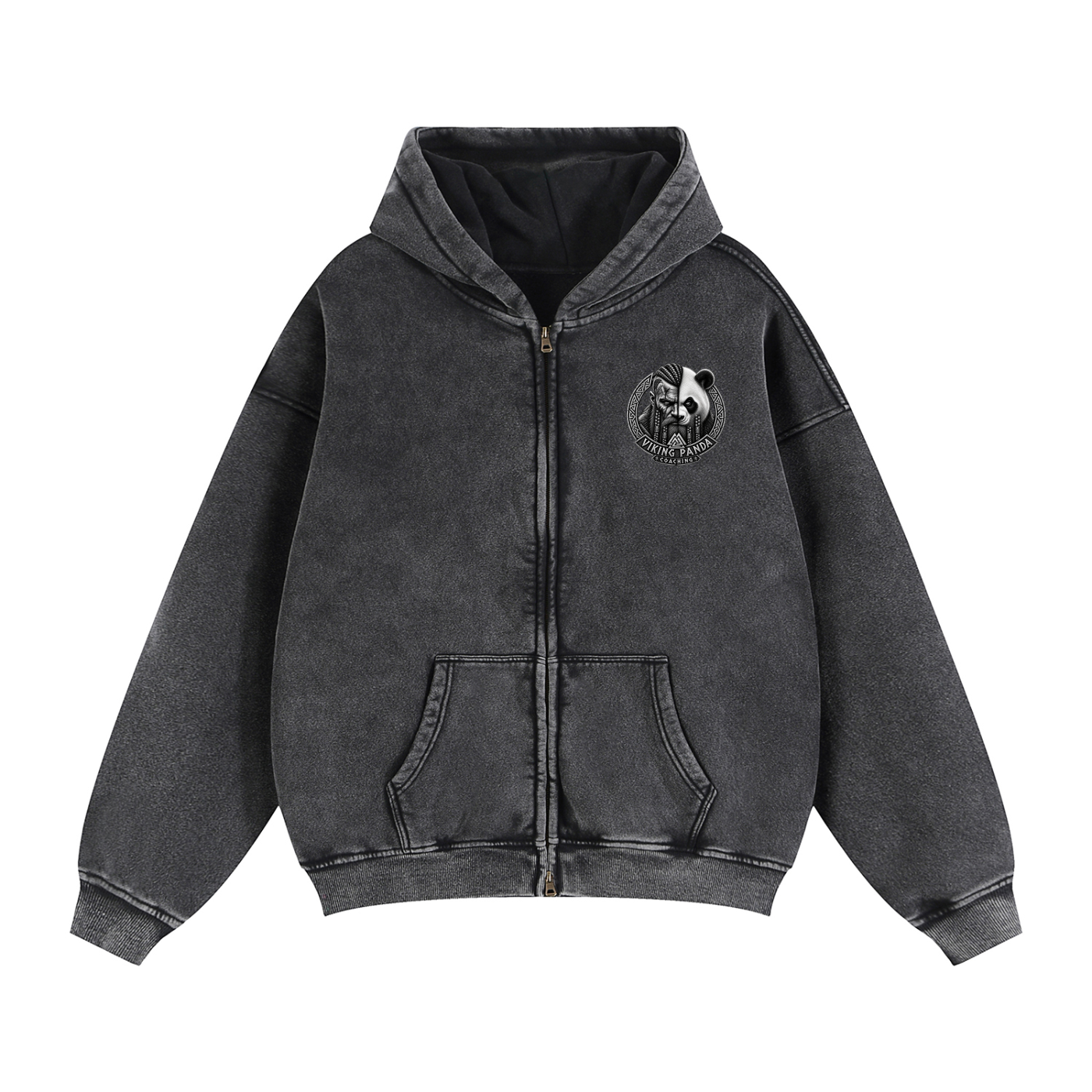 Viking Family/Zip Boxy Fleece Hoodie